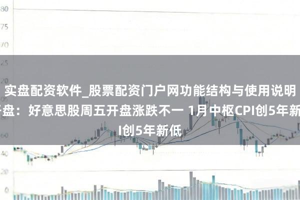 实盘配资软件_股票配资门户网功能结构与使用说明 开盘：好意思股周五开盘涨跌不一 1月中枢CPI创5年新低
