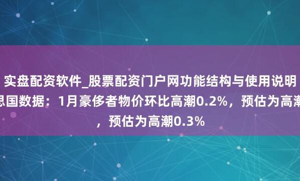 实盘配资软件_股票配资门户网功能结构与使用说明 好意思国数据：1月豪侈者物价环比高潮0.2%，预估为高潮0.3%
